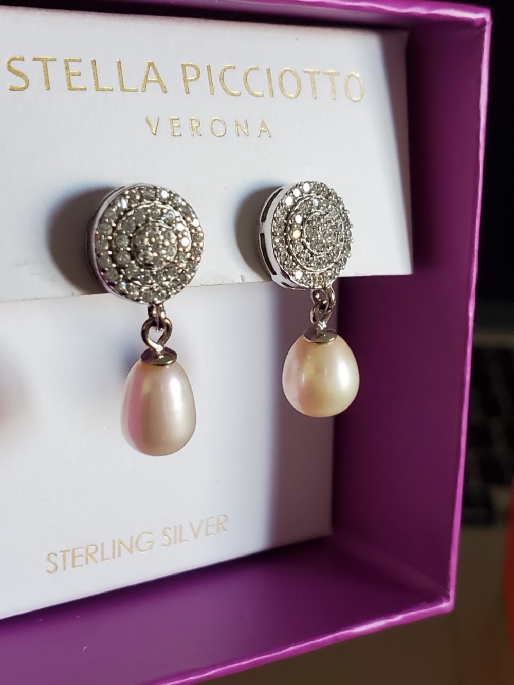 Sterling Silver Pearl Drop Earrings